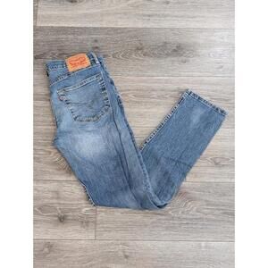 Levis 502 Premium Regular Taper Jeans Mens Size 32x34 Medium Wash Blue Denim
